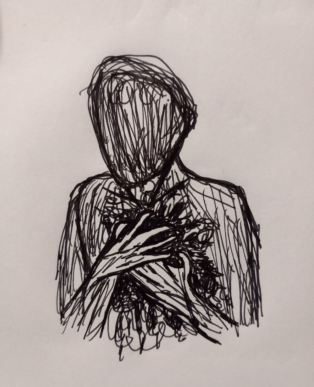 Disegno espressivo di una persona